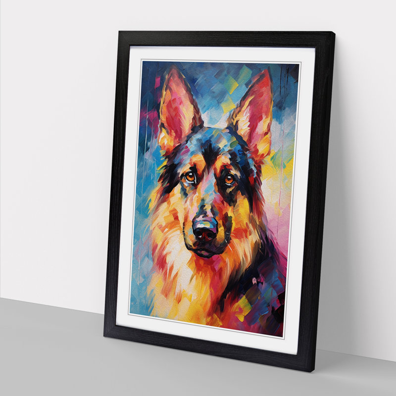Single Picture Frame Wall Art, 46cm H x 34cm W, Black Framed