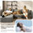Cloud Sectional Couch In Two Boxes, Compressed Modular Sectional Sofa With Deep Seat-803119249