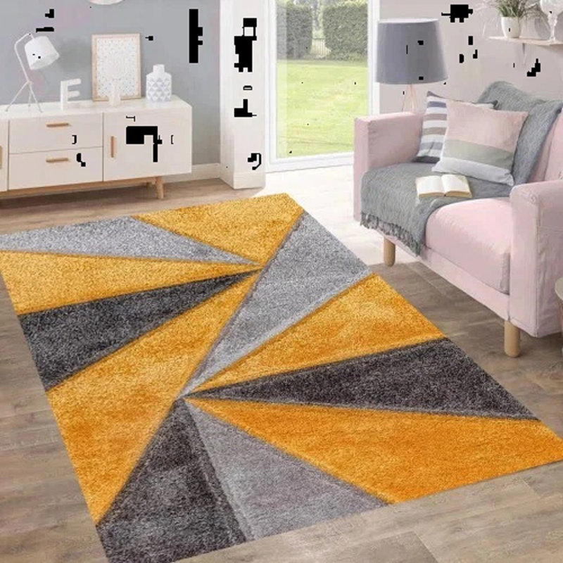 Geometric Shag Area Rug, Rectangle 120 x 170 cm