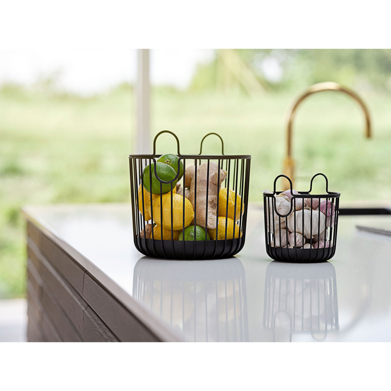 Zone Denmark Decorative Bin, Black, 13.5cm H x 10.5cm W x 10.5cm D