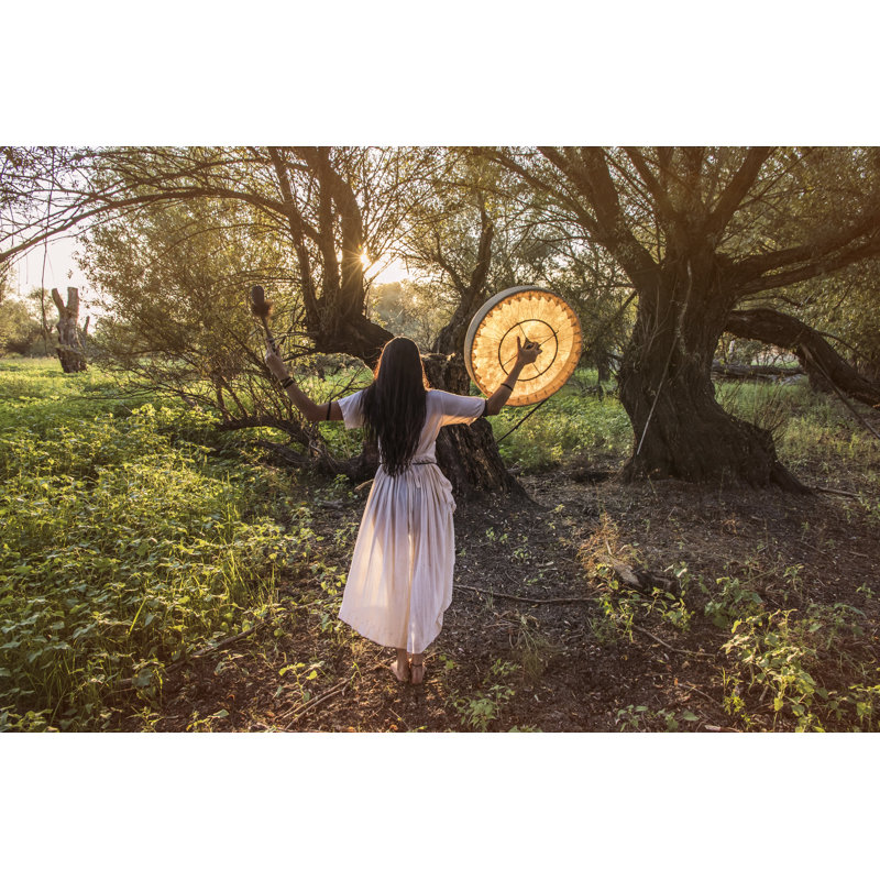 Shaman Woman - Wrapped Canvas Print, 30cm H x 46cm W x 3.8cm D