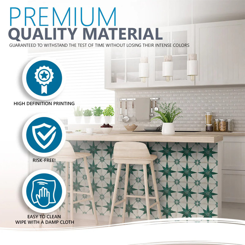 7'' W x 7'' L Vinyl Peel and Stick Mosaic Tile