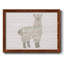 Floral lama encadré sur toile-796775445-796775446