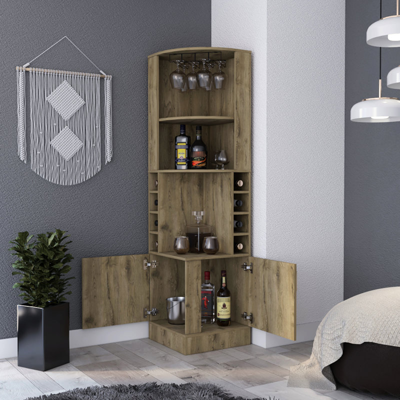 Armoire de bar Finish, Beige