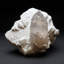 Quartz Point on white Feldspar Crystal Matrix from Himalaya Mountains, India