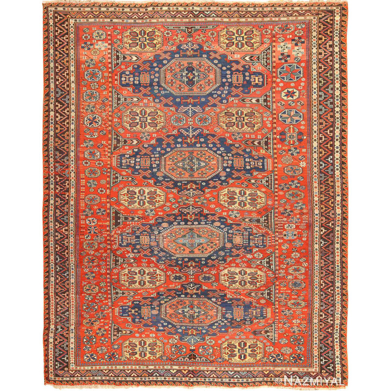 Tapis de couleur blanche Soumak