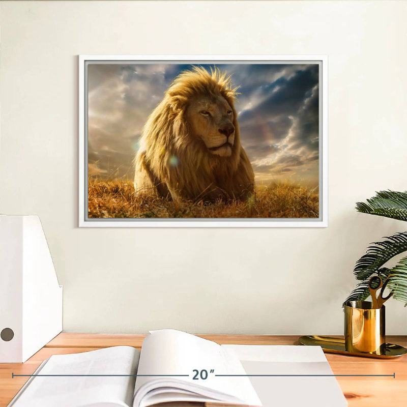 Safari Safari, Cadre flottant blanc, 13 po x 9 po
