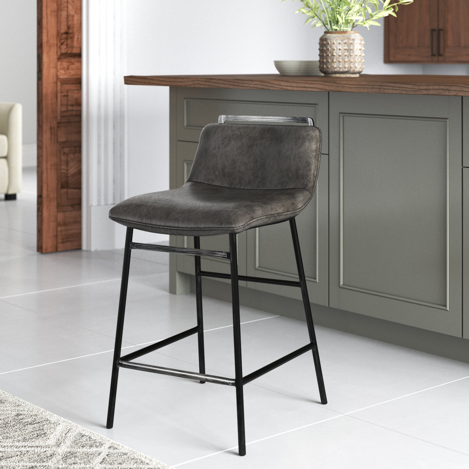 Tifa Bar and Counter Stool, Counter Stool (24.5” Seat Height)