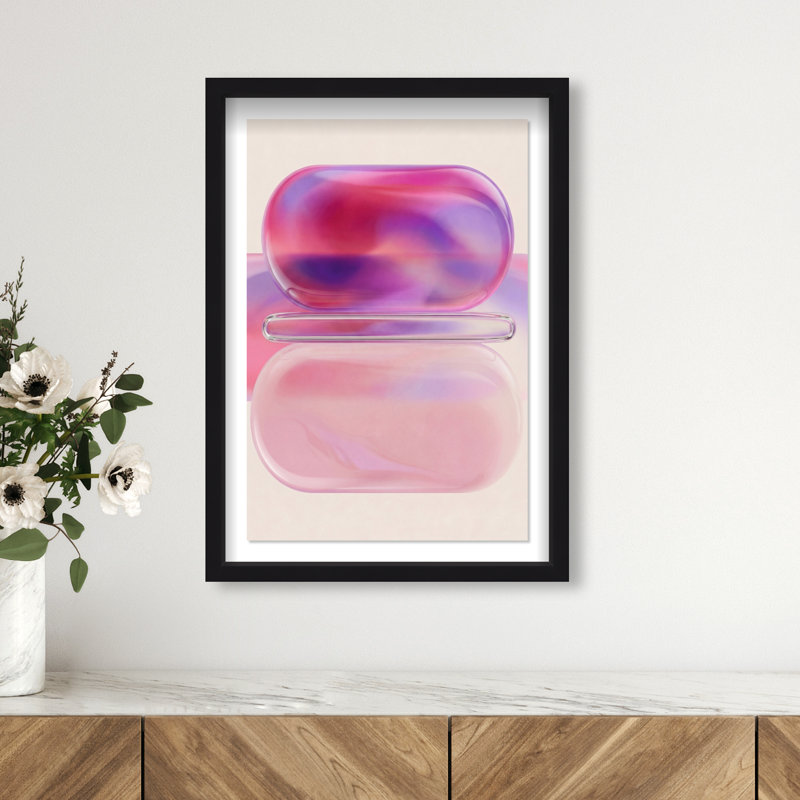 Balanced Harmony Print by Oliver Gal, 16.5"H x 11.5"W, Black Shadowbox