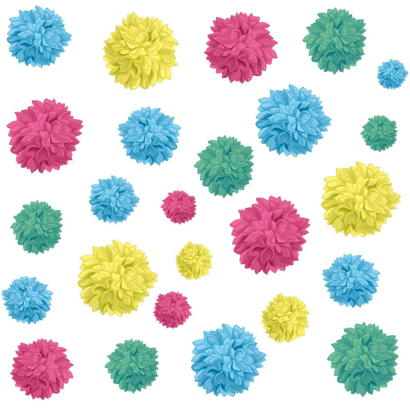 Chrisander Peel & Stick Polka Dots Tile, 126" L x 24" W