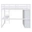Lit mezzanine double en bois avec garde-robe intégrée, bureau d'étude, tablettes de rangement à plusieurs niveaux et tiroirs pratiques, blanc-1519194293
