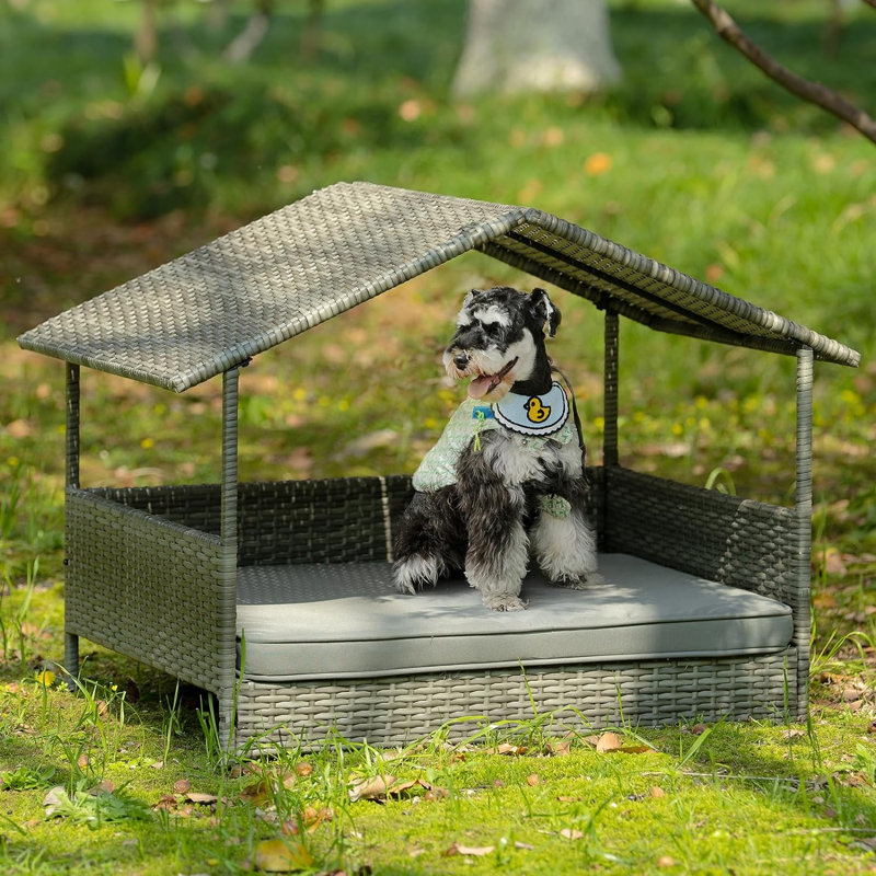 Niche pour chien en rotin Gaibriel
