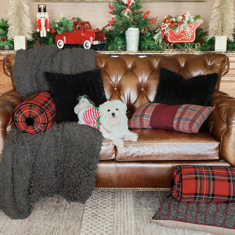 Lennox Embroidered Throw Blanket
