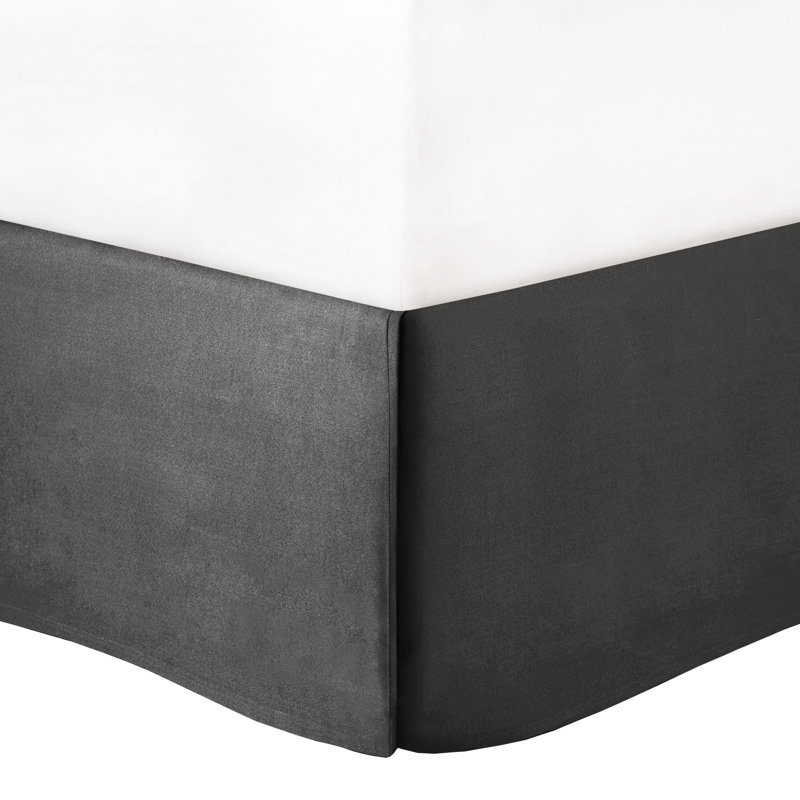 Literie pour grand lit de luxe gris - 7 pièces avec feuille et tissu d'édredon brodé pour plus de confort, Gris
