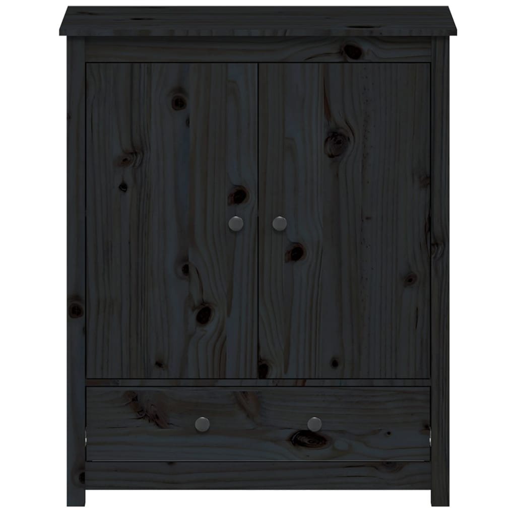 Vidaxl Highboard Grau 83X41,5X100 Cm Massivholz Kiefer