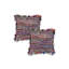 Ensemble de 2 coussins décoratifs en mélange de coton texturé couleur chi sahi-886356790