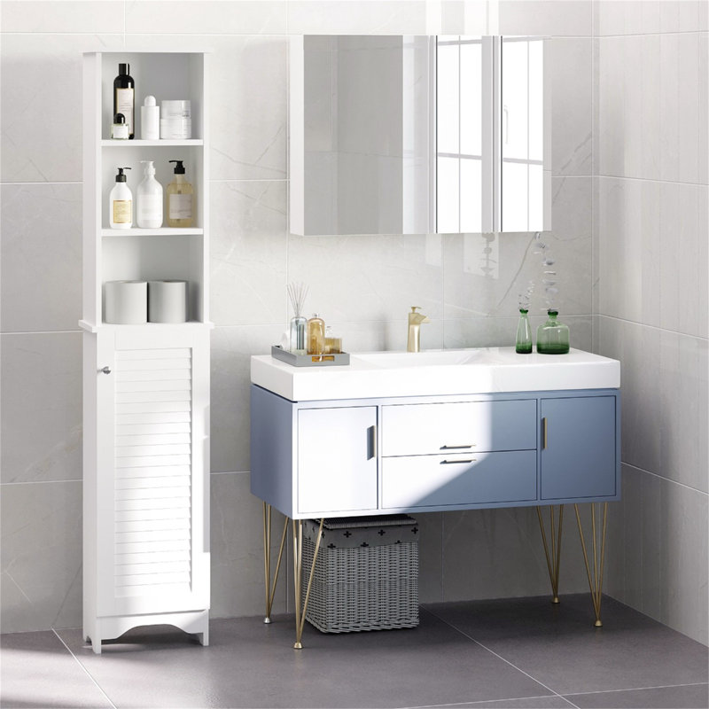 Hawkin Freestanding Linen Cabinet