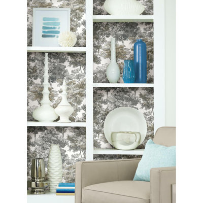OLD WORLD TREES Peel & Stick Floral Roll