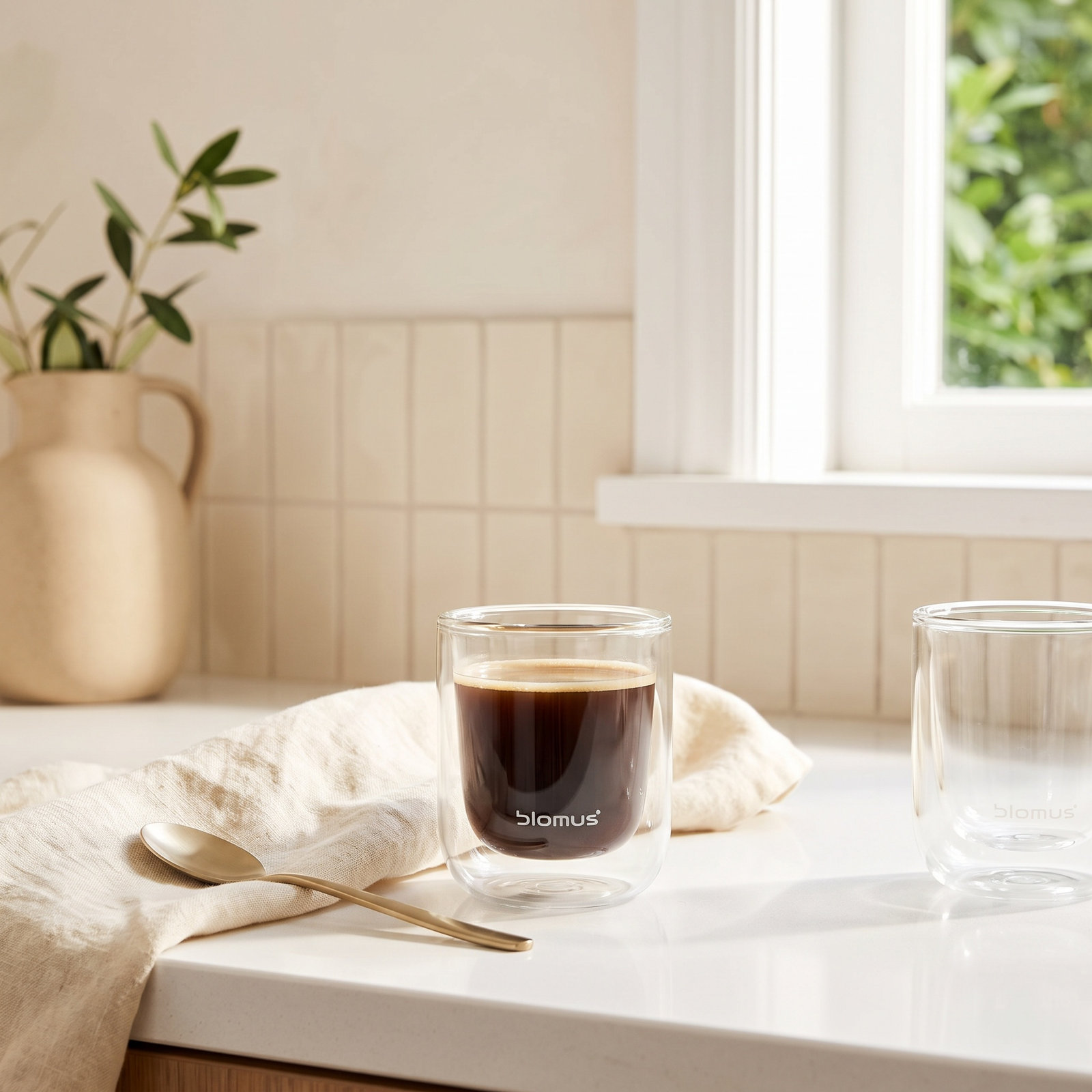 Nero Insulated Glass Espresso Cup