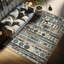 Machine Printed 114cm X 69cm Area Rug