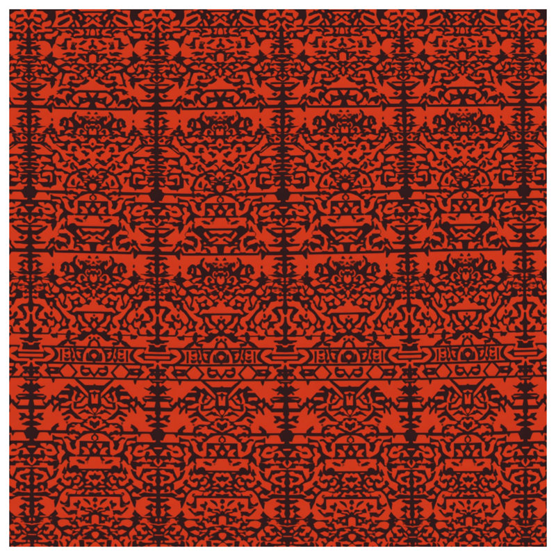 Coussins décoratifs Red Ornate, 26 x 26 pouces