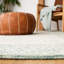 Tapis vert / bleu en laine touffeté à la main Antim-1468828822