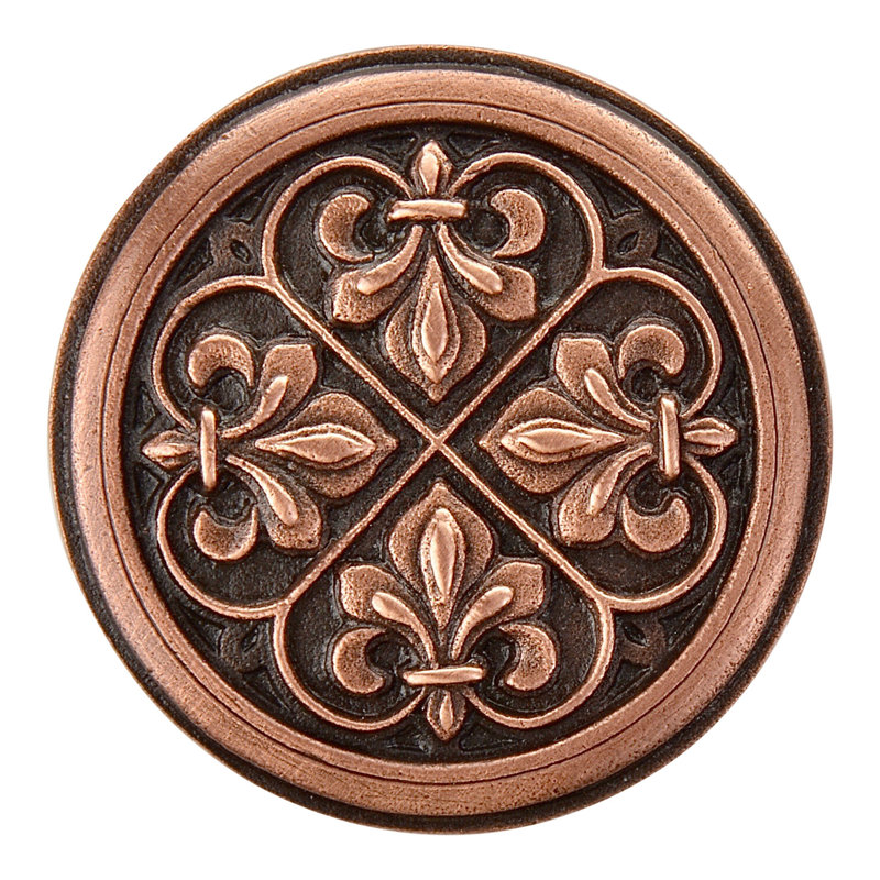 Olde World Mushroom Knob, Antique Copper