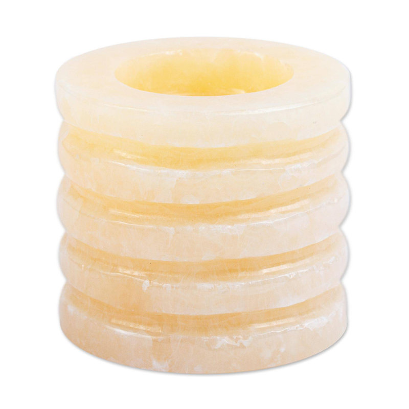 2.4'' H Stone Tabletop Tealight Holder
