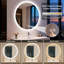 Round Lighted Wall Mounted Bathroom Mirror-1137819424