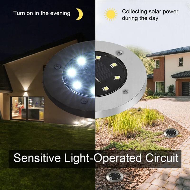 Black Solar Powered Integrated LED Well Light
