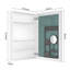 Armoire à pharmacie 24 po x l 36 po à surface sans miroir, avec bords biseautés et porte à ouverture droite