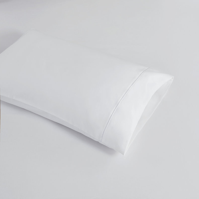 King White Solid Cotton Sheet Set