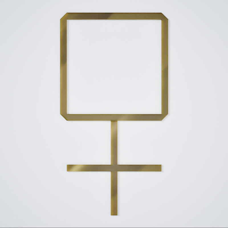 Miroir doré Burnett, 15.38" H x 28.875" W x 0.125" D, Miroir doré