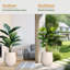 Grand pot de fleurs intérieur / extérieur Corso Fiberstone - blanc Santorini H 21 po (ouverture 15 po)-1092926884-1092926883