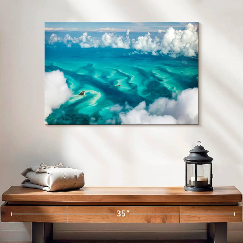 Gillard, Bahamas, nuages, H 16 po x l 24 po