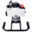 Post Hole Digger 2.7 HP 63 CC Aluminum Red Two-Person Handle Gas-Powered 2-Stroke Machine Only