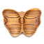 Assiette en bois de teck Butterfly