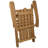 36" Classic Folding Wood Adirondack Chair-83825000