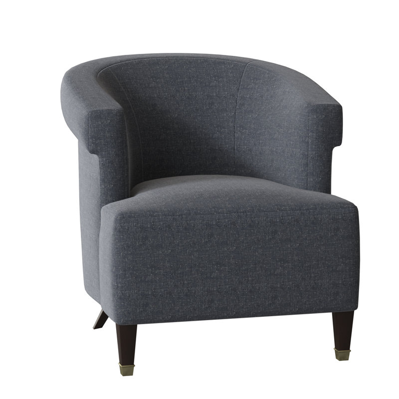 Madame Barrel Chair, Filigree Ivory, American Walnut
