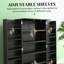 Armoire de cuisine moderne avec 5 étagères et 12 étagères à épices pour un rangement intelligent et sécuritaire.-206759834