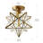 Clear Glass Semi Flush Mount