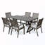 Ensemble repas d'extérieur 7 pièces avec chaises-129387793-129387795