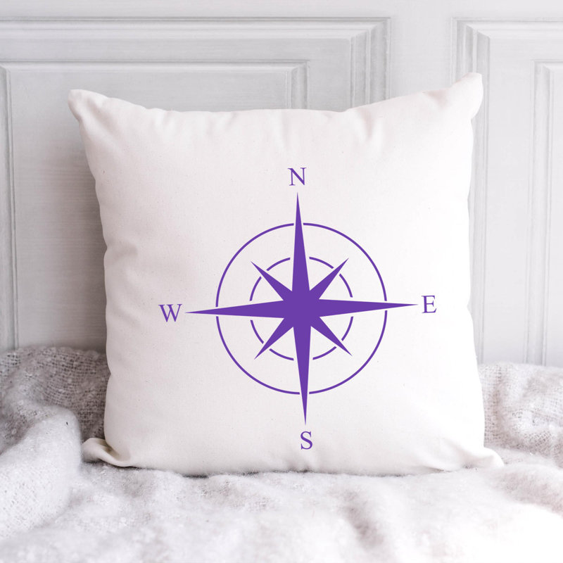 Nautical Sea Life_111 - Coussin décoratif avec coussin décoratif, H 18 po x l 18 po