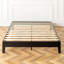 Lit plateforme espresso en bois massif avec lattes en bois sans sommier à ressorts facile à assembler 12 po-119733068-119733069