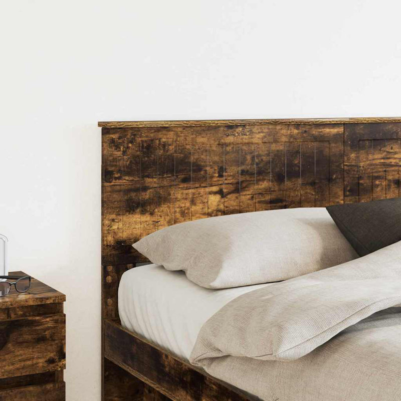 Panel Headboard, Queen, Smoked Oak
