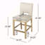 Ensemble de 2 tabourets de comptoir 27 pouces, tissu