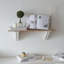  Paire de supports à corbeaux pour support mural en bois blanc
