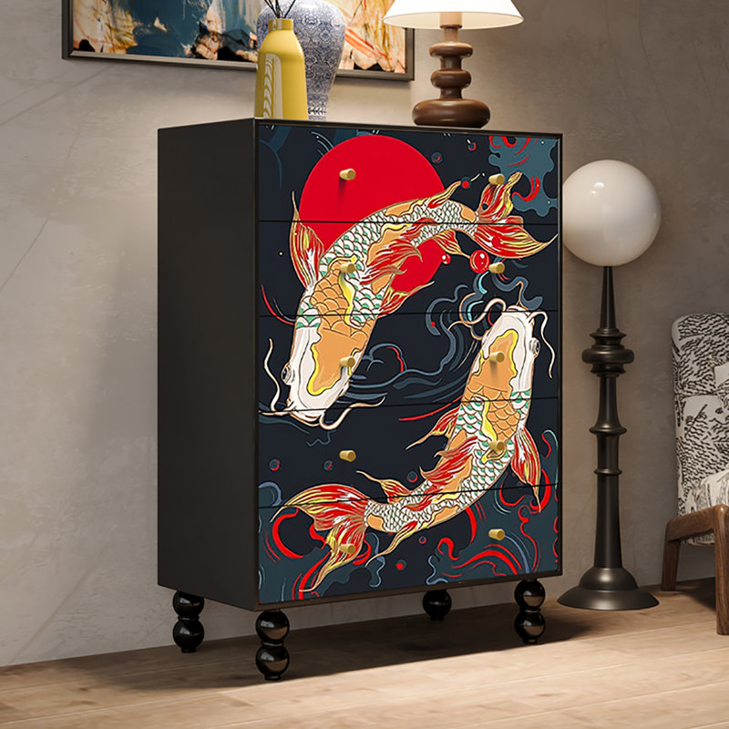 Armoire décorative de rangement pour salon rétro