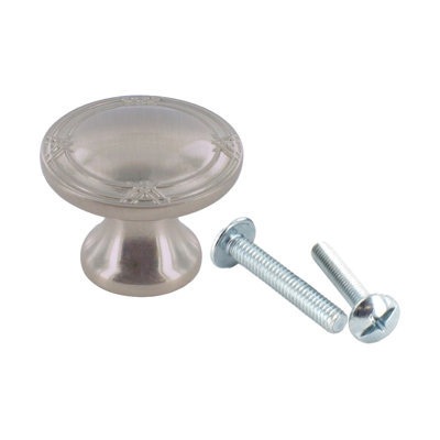 Outwater 25 Pack 1-5/16" Diameter Cabinet Knobs â Traditional Solid Zinc Construction