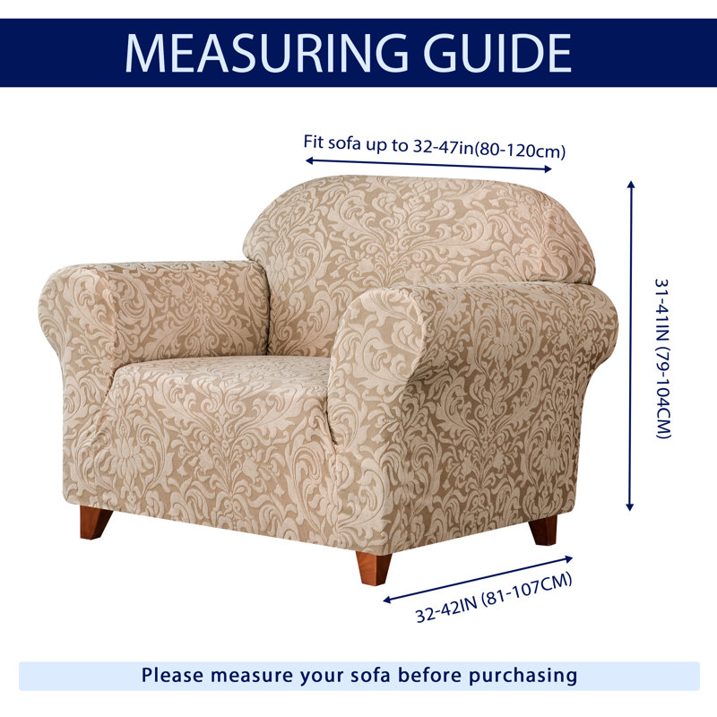 Box Cushion Armchair Slipcover, Oatmeal